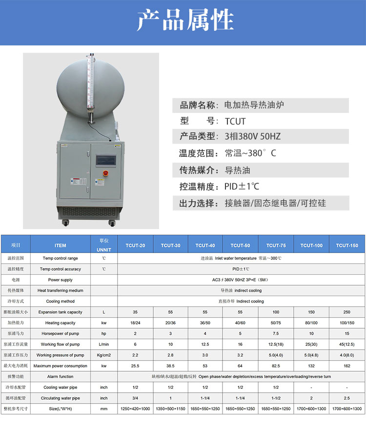 防爆款水式模溫機屬性